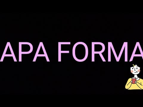 APA FORMAT. detailed explanation