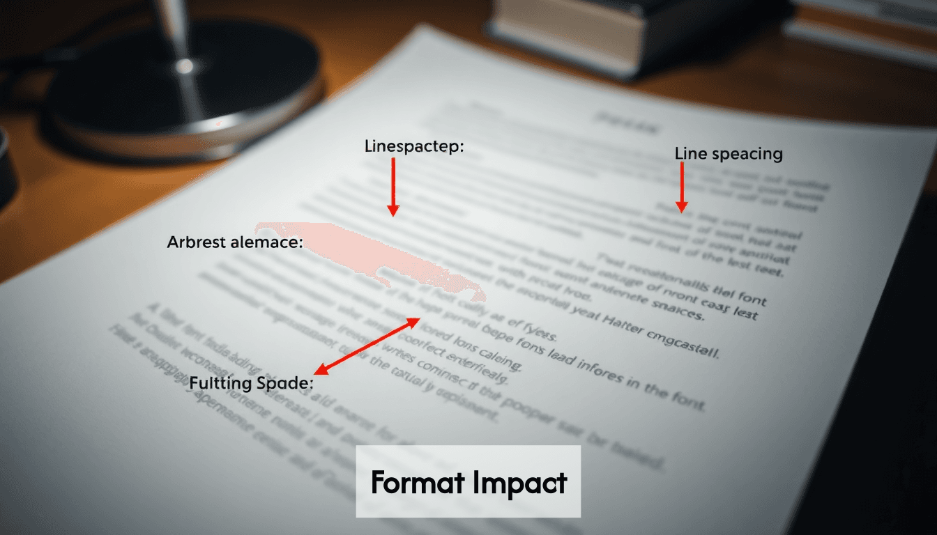 Document features illustrating font and spacing variations.