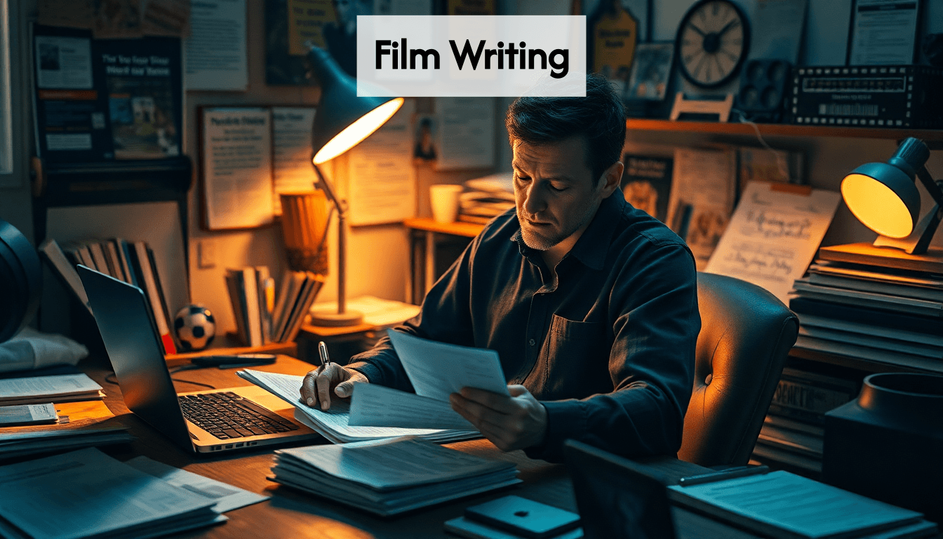 Person writing screenplay