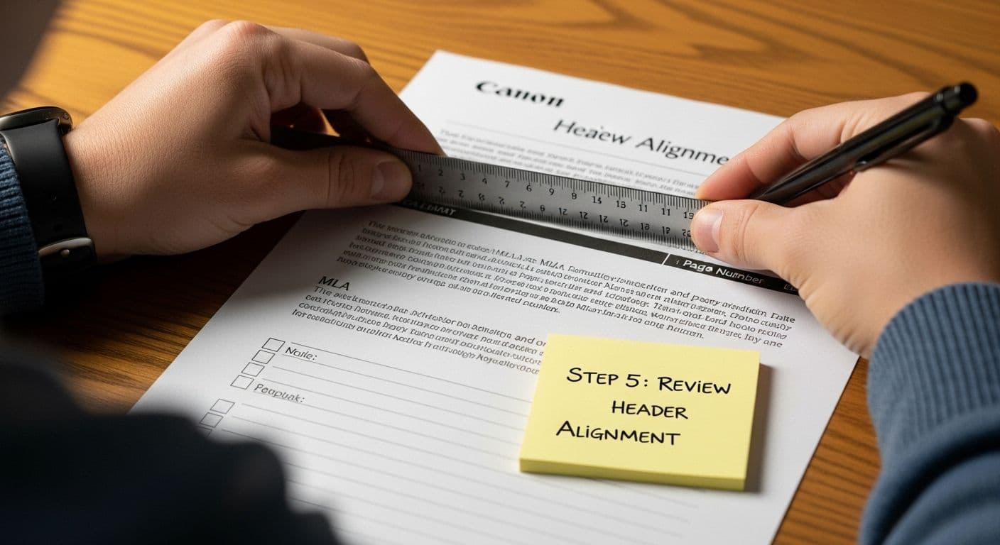 review header alignment