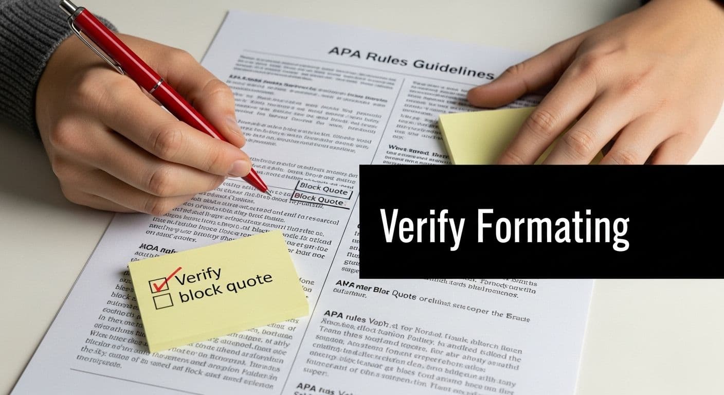 verify APA block quote