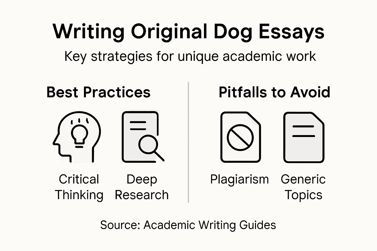 Infographic with originality and essay strategy tips