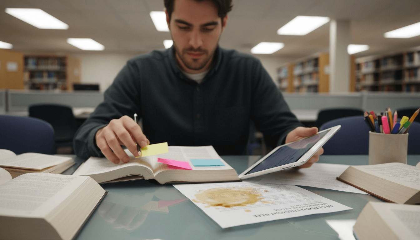 Academic organizing APA citations materials