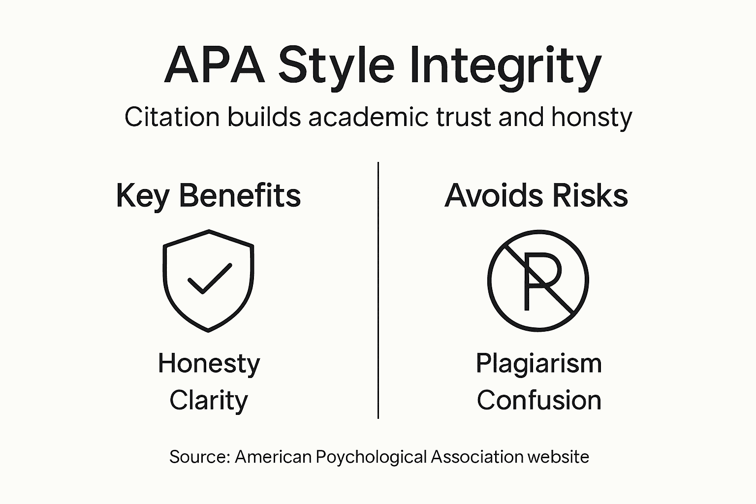 Infographic on APA integrity and citation