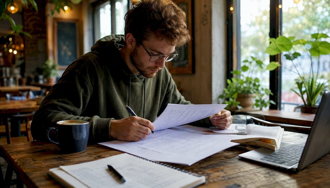 Graduate student proofreading MLA formatted papers