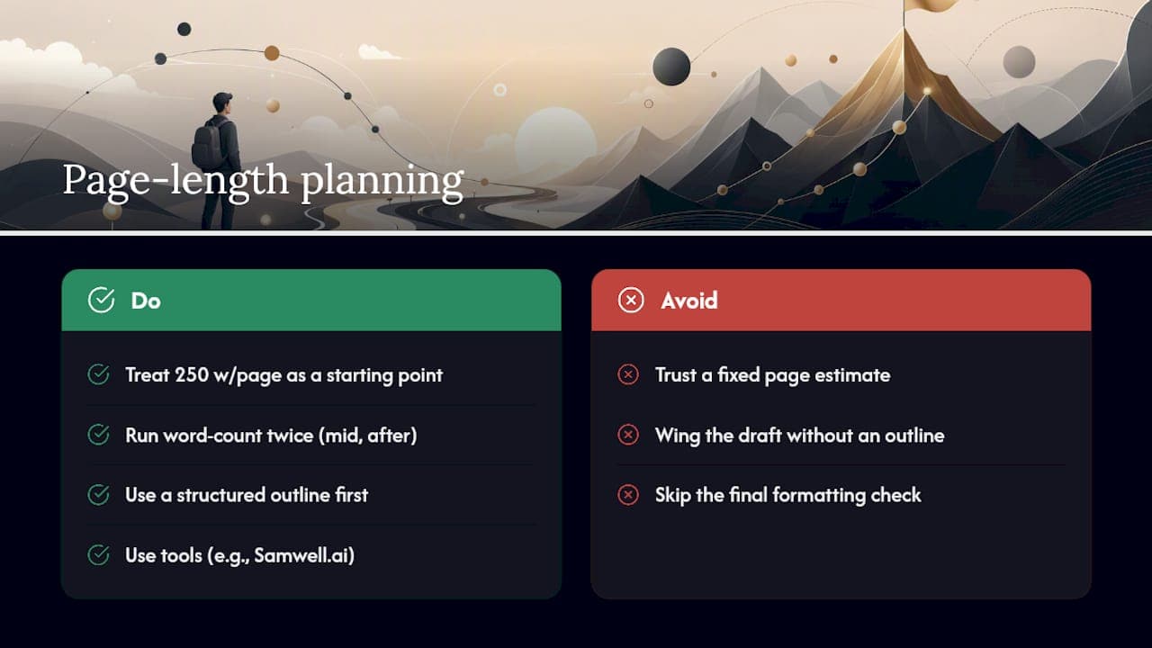 What Actually Matters When You're Planning Page Length — overview diagram