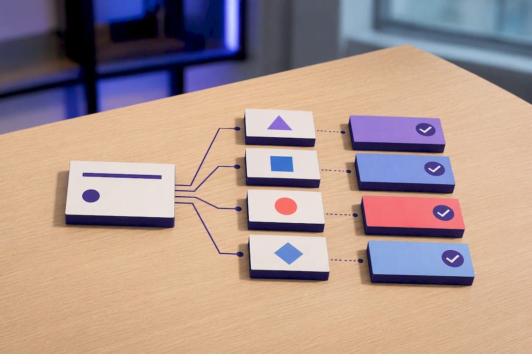 Illustration aligning thesis facets with paragraphs