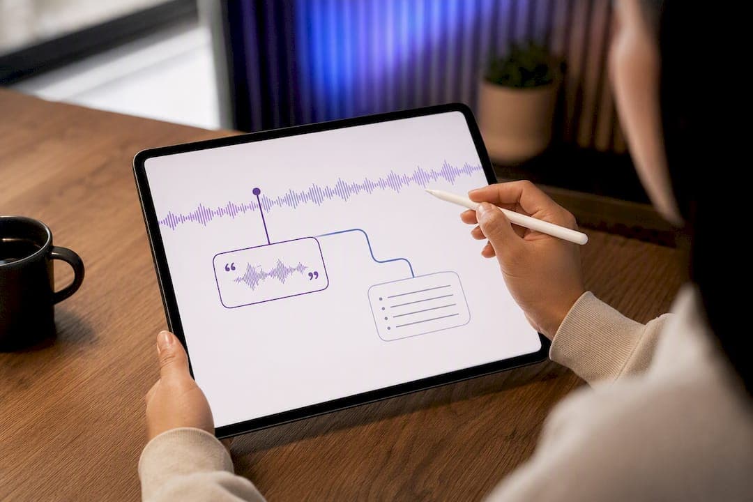 Illustration showing timestamps locating audio quotations