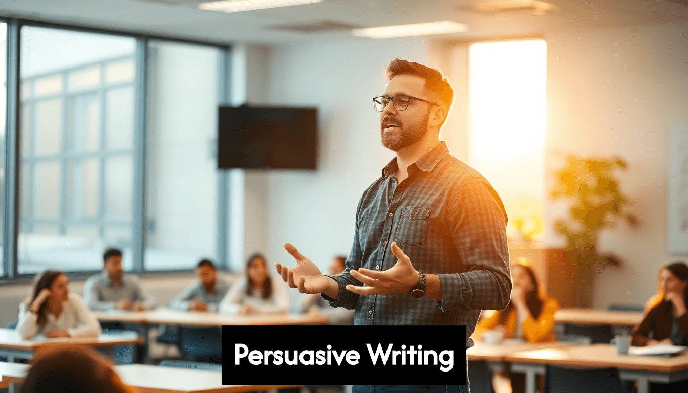 Hero image of persuasive writing