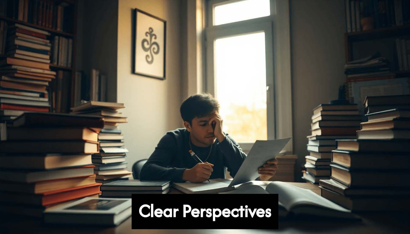 Person writing thoughtfully